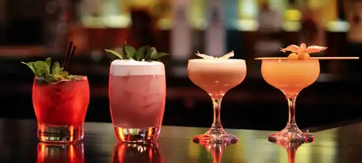 range of cocktails