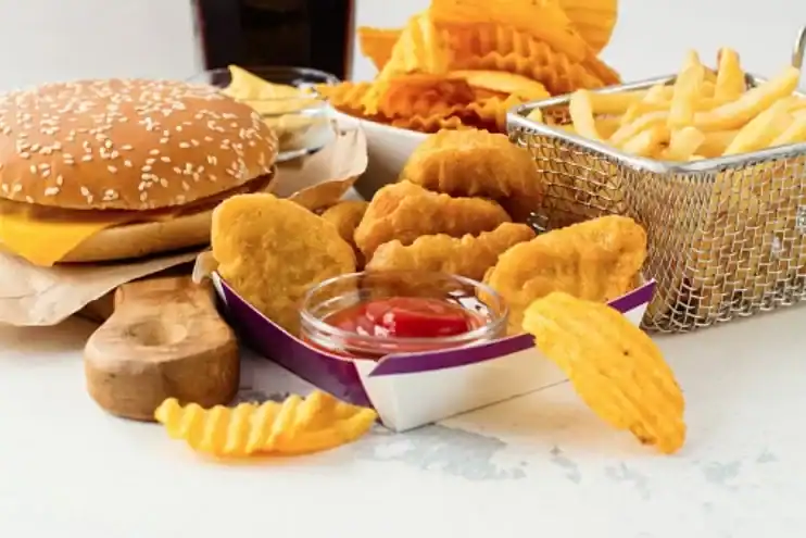 fried fast junk food