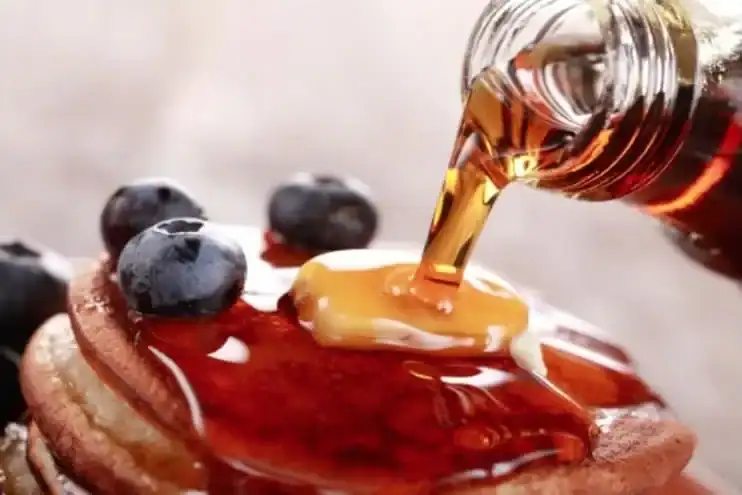 maple syrup on pancakes